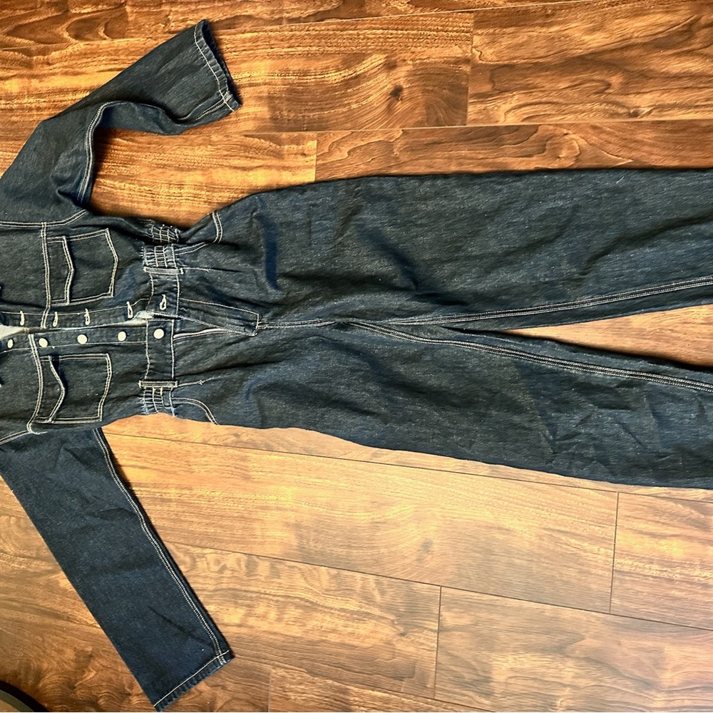 Signature8‎ Blue Jeans jumpsuit - dark denim and Sturdy Construction